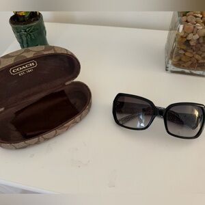 SOLD ON MERCARI Coach Alicia Sunglasses Black and Silver